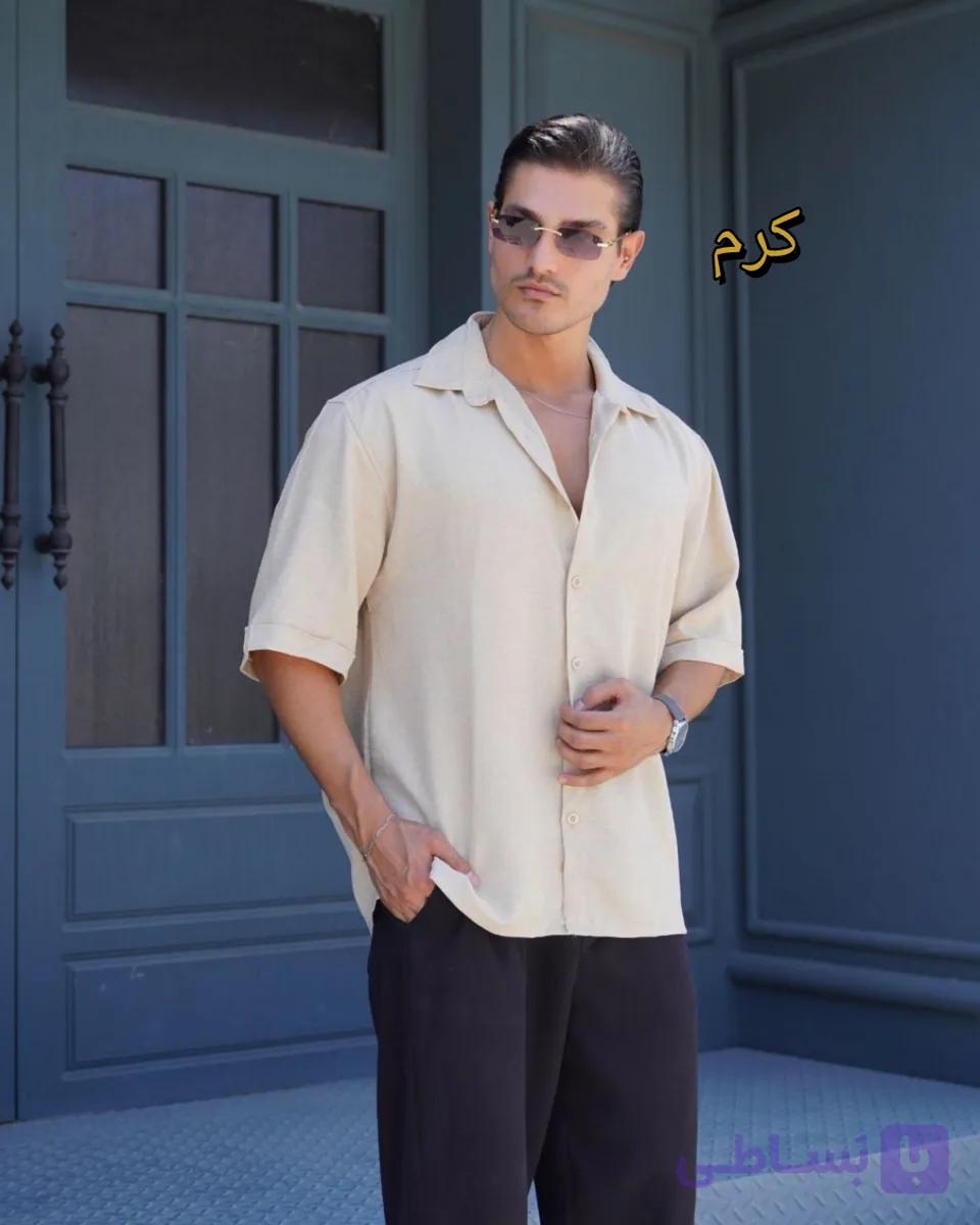 پیراهن اویشو ریزشی آستین سه‌ربع (کد ۲۱۳۰)