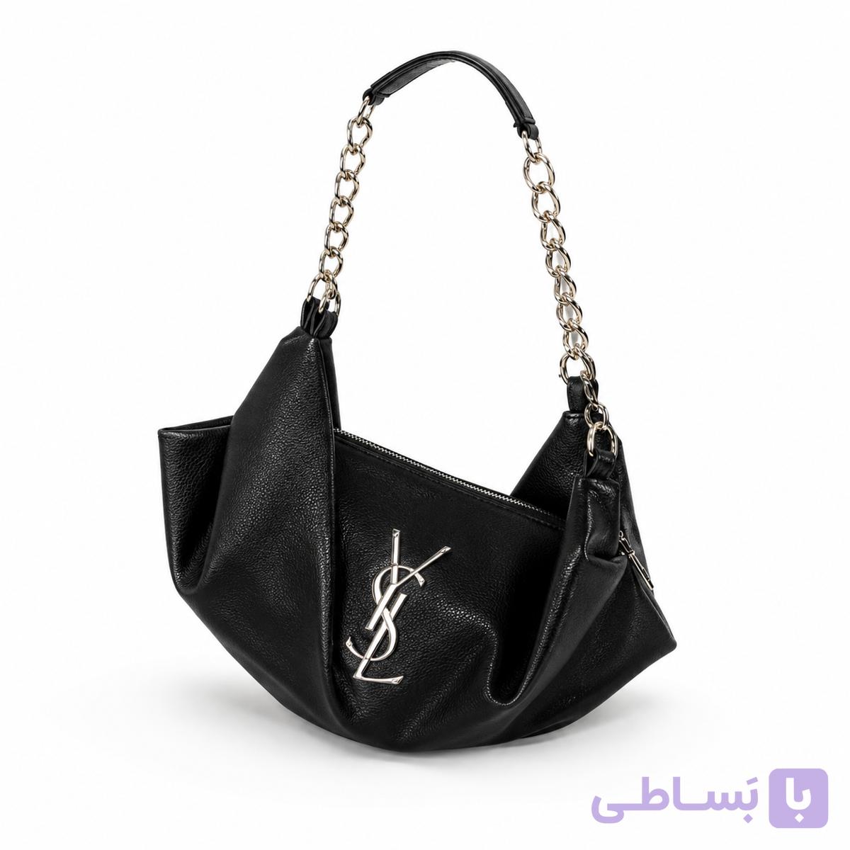 کیف زنانه YSL مدل هوبو زنجیردار