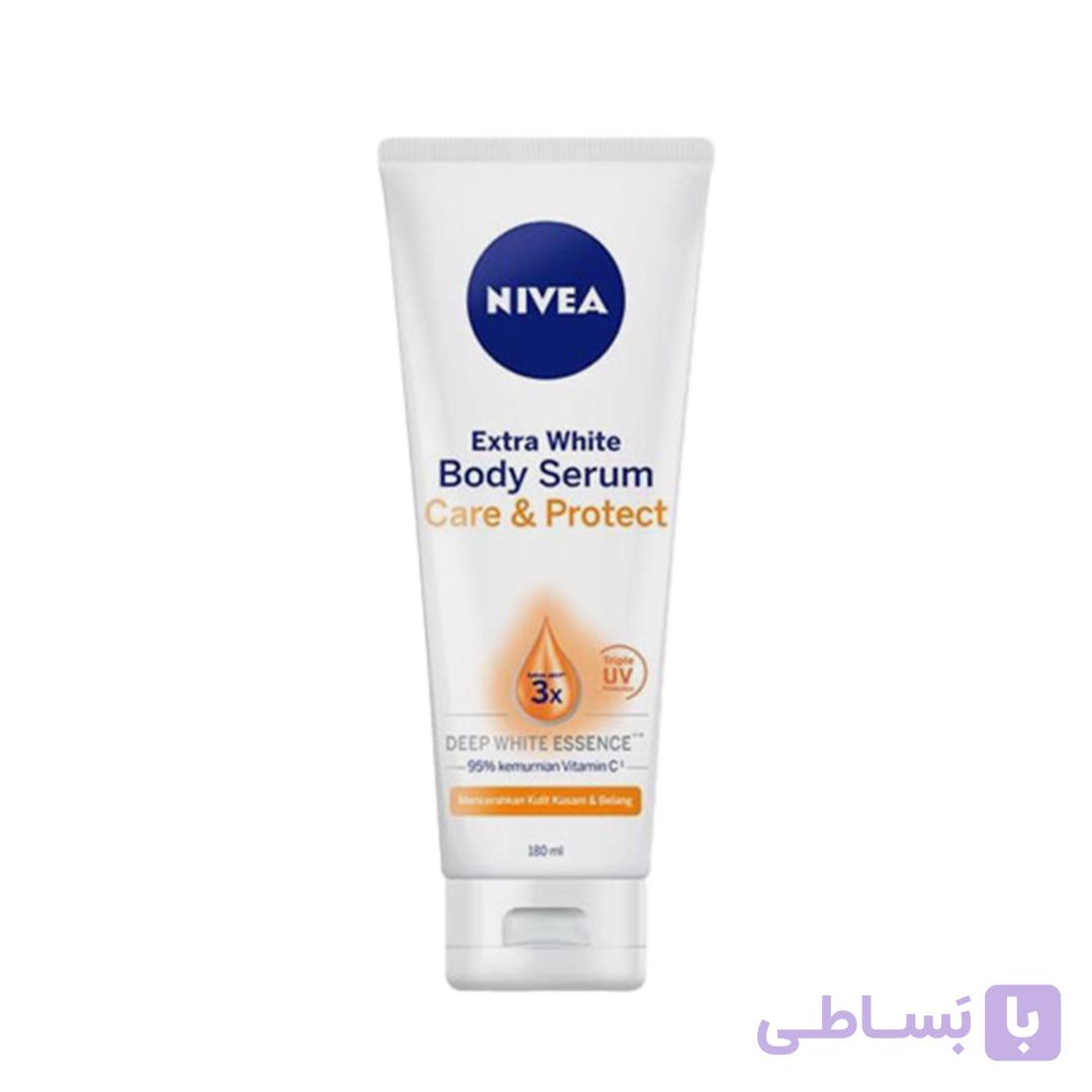 سرم 3 کاره روشن کننده و مراقبت کننده پوست NIVEA با حجم 180 میل