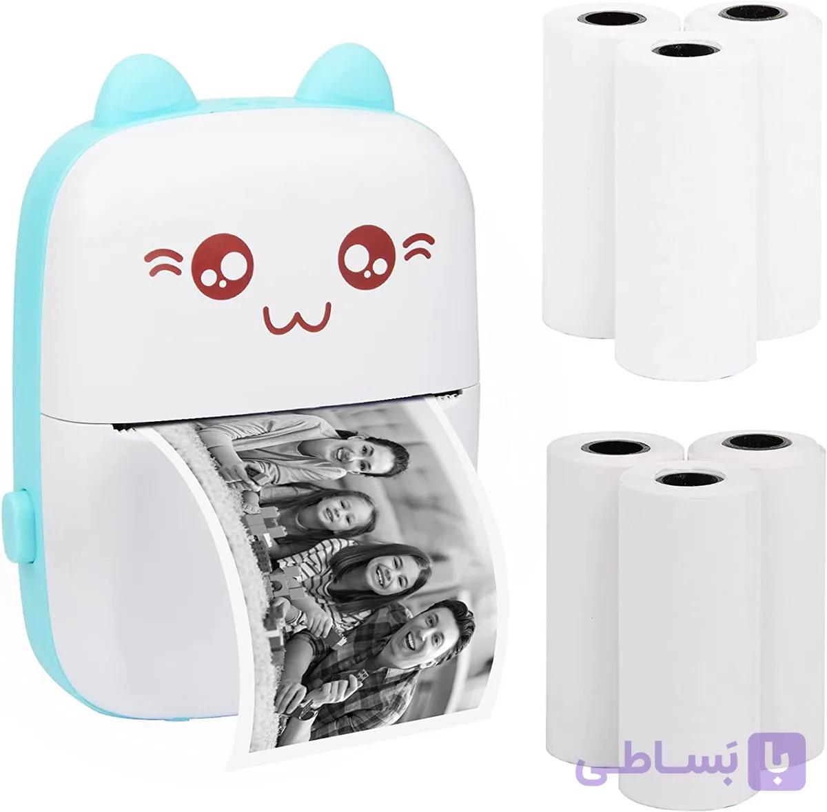 مینی پرینتر حرارتی قابل حمل مدل خرگوشی  MINI PRINTER — تصویر 1