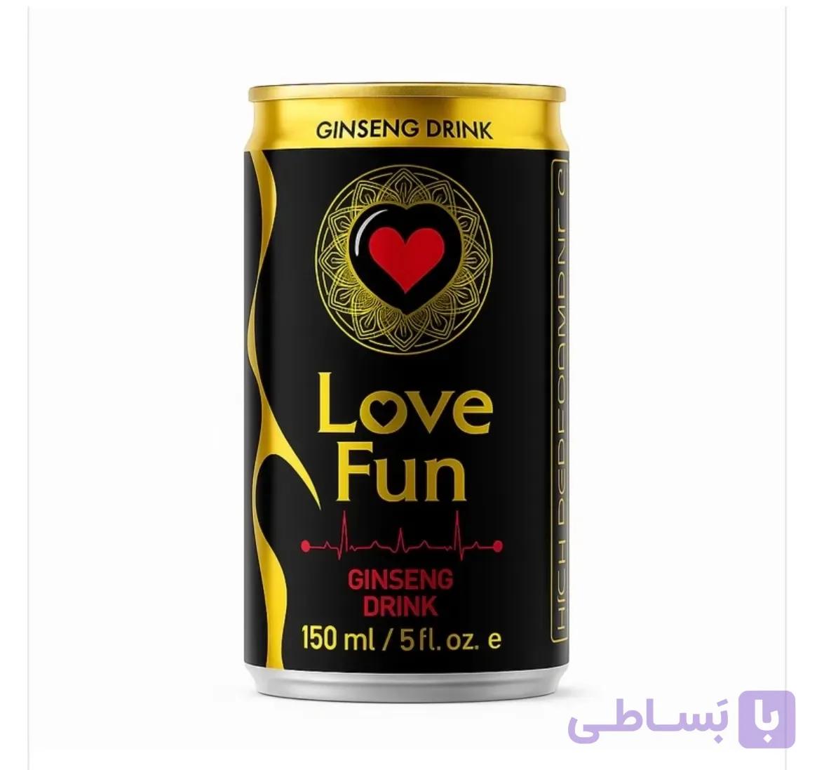 نوشیدنی انرژی زا جینسینگ لاو فان 150 میلی لیتر | Love Fun Ginseng Drink