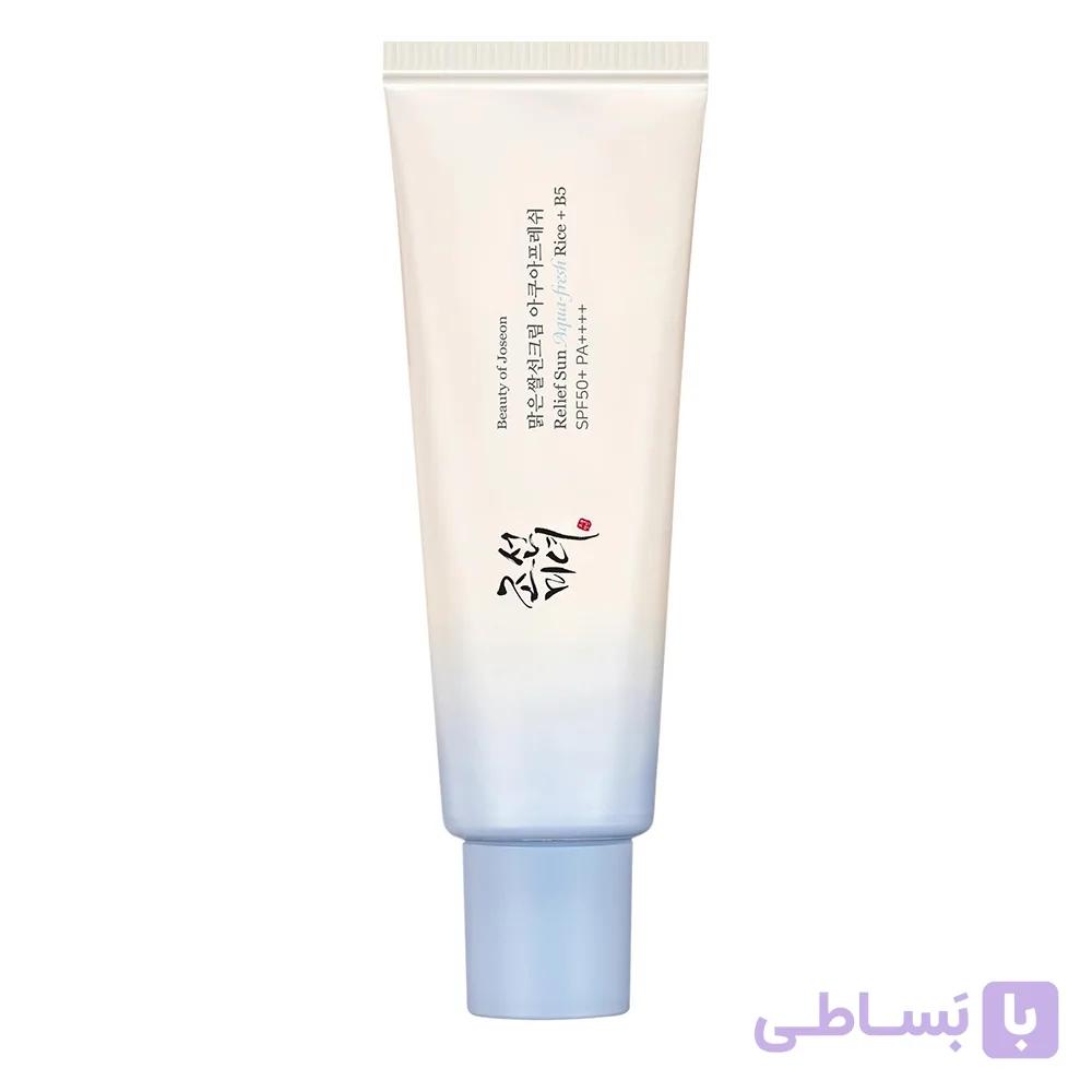 کرم ضدآفتاب برنج و پنتنول آکوا فرش بیوتی اف جوسان Beauty of Joseon Relief Sun Aqua-Fresh Rice + B