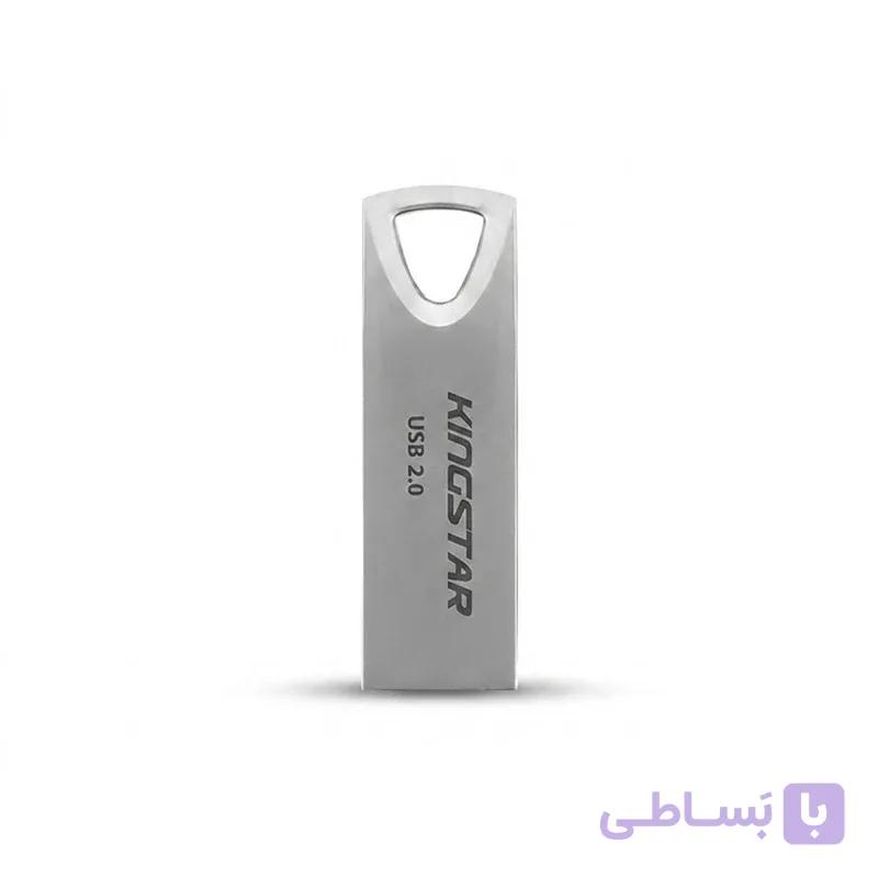 فلش مموری 64 گیگابایت کینگ استار مدل KS222 با رابط USB 2.0، بدنه فلزی و مقاومت در برابر آب، ضربه و گردوغبار — تصویر 1