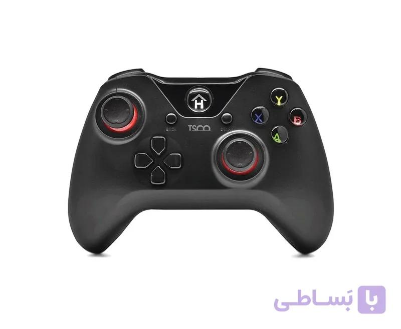 دسته بازی بی‌سیم تسکو مدل TG 135W با اتصال دانگل USB دارای 16 کلید و شوک — تصویر 1