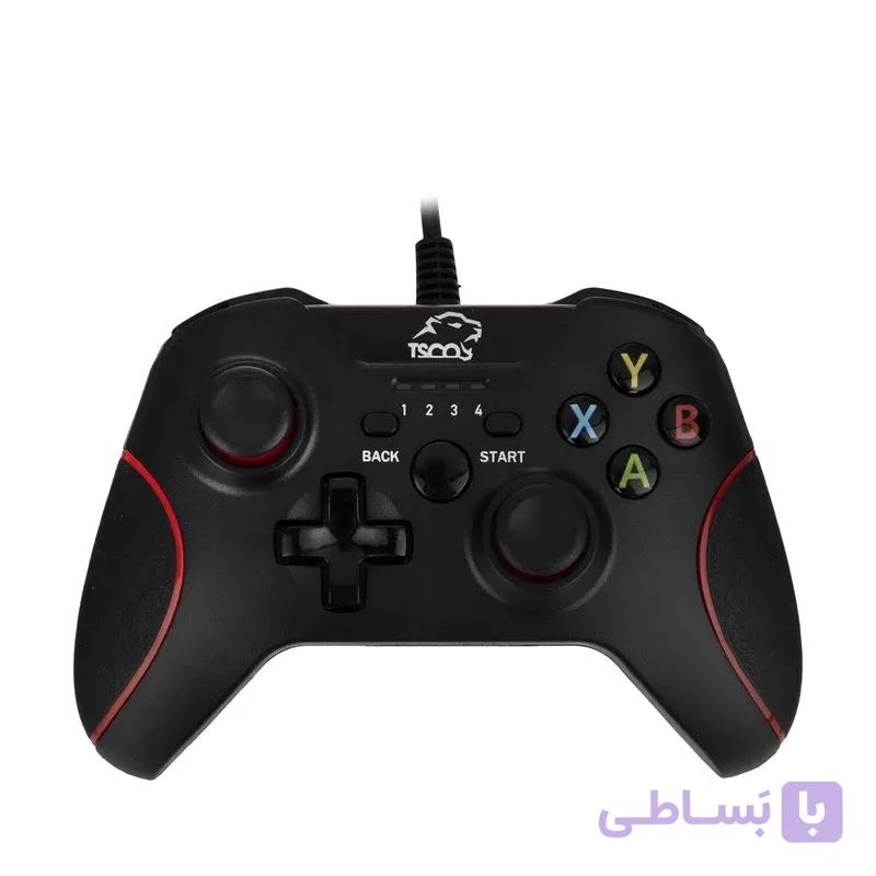 دسته بازی تسکو مدل TG 120 با اتصال USB دارای 17 کلید، 2 موتور لرزش و نشانگر LED، کابل 1.8 متری — تصویر 1