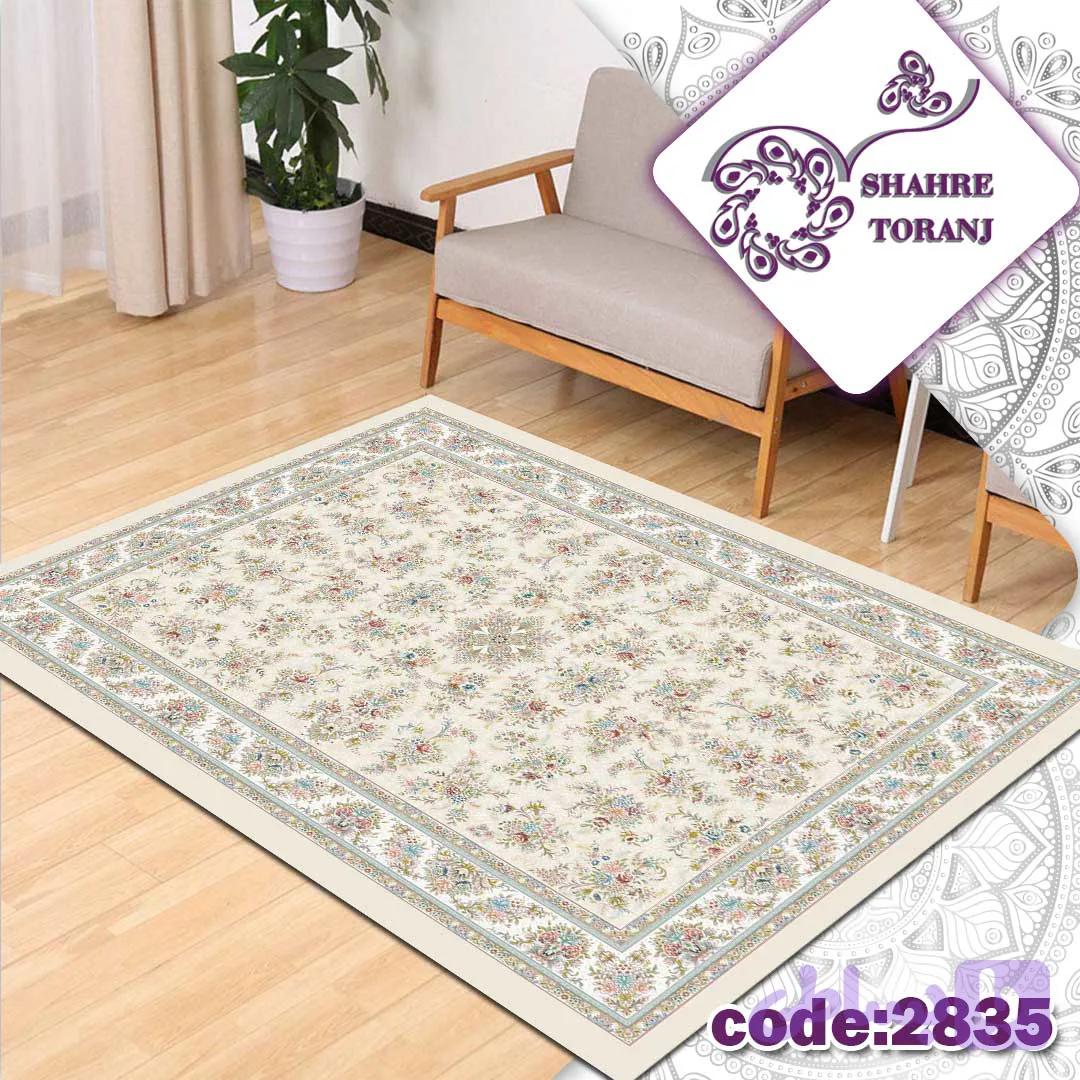 روفرشی کشدار و فرشینه طرح فرش کد 2835 — تصویر 1