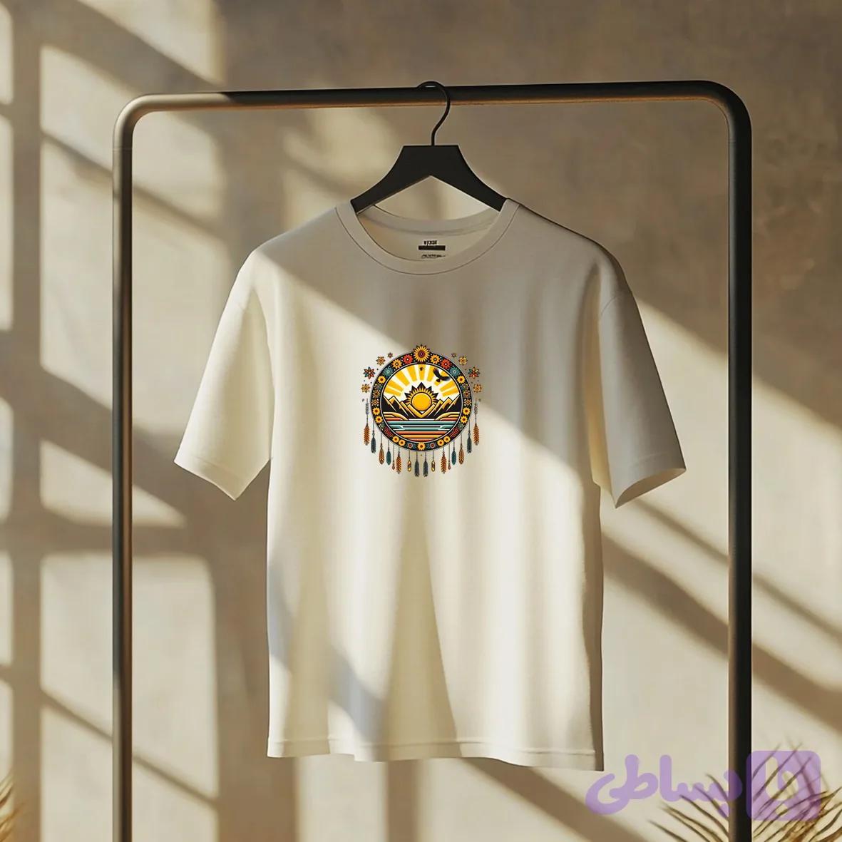 تیشرت زنانه آستین کوتاه مدل دریم کد 77772 — تصویر 1