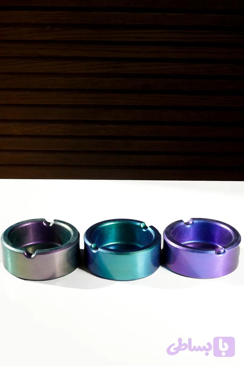 زیرسیگاری رزین 7 رنگ ( در 3 رنگ اصلی )