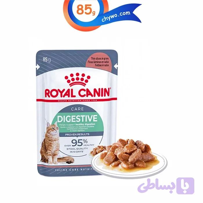 پوچ گربه رویال کنین برای حمایت از گوارش در سس مدل دایجستیو وزن 85 گرم Royal Canin Digestive Care — تصویر 1