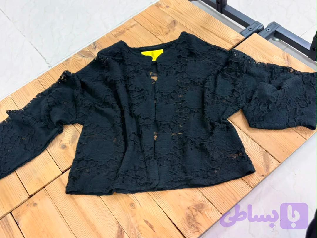 رویه مشکی جلوباز دانتل فری سایز