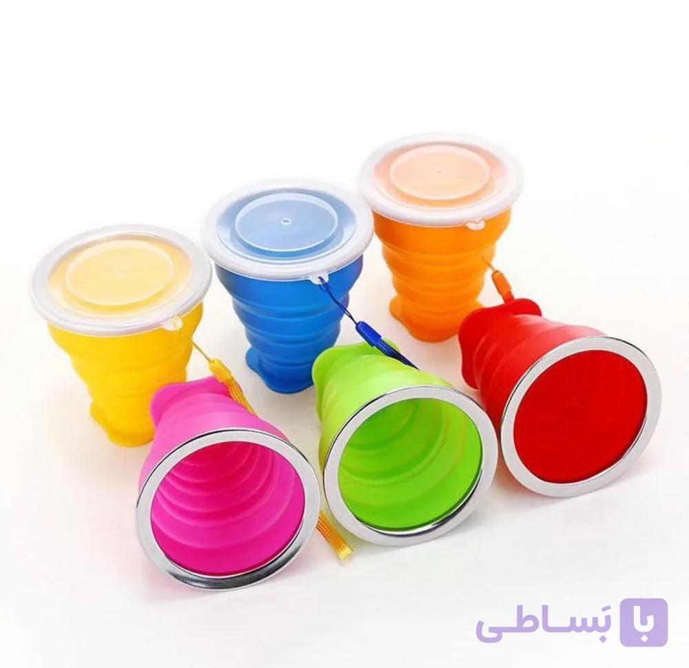 لیوان تاشو سیلیکونی — تصویر 1