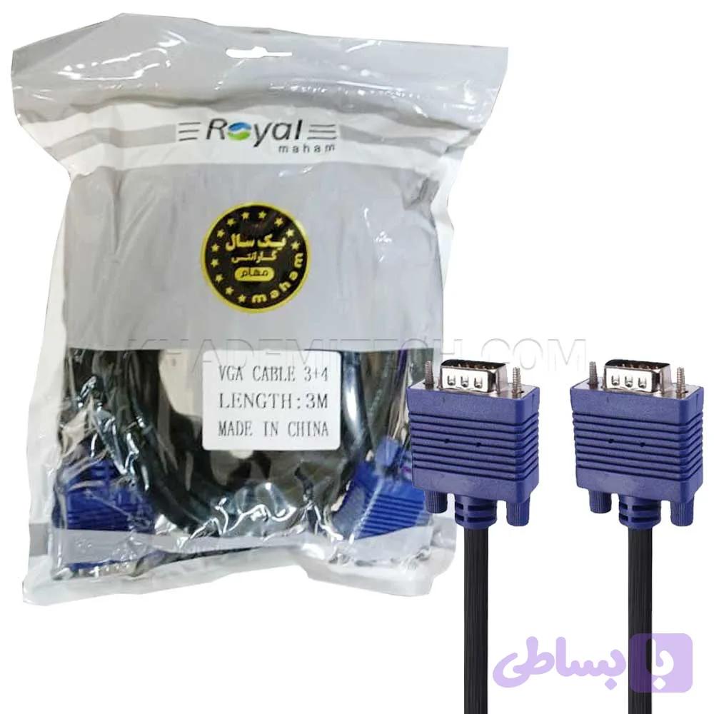 کابل مانیتور رویال مدل ROYAL VGA 3+4