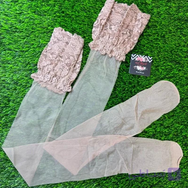 جوراب لب ژله ای کرم