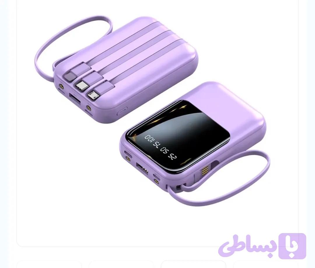 پاوربانک 10 هزار فست شارژ مدل Y476رنگ صورتی – کدig420038
