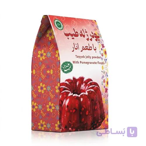 دسر خوش‌رنگ با پودر ژله انار