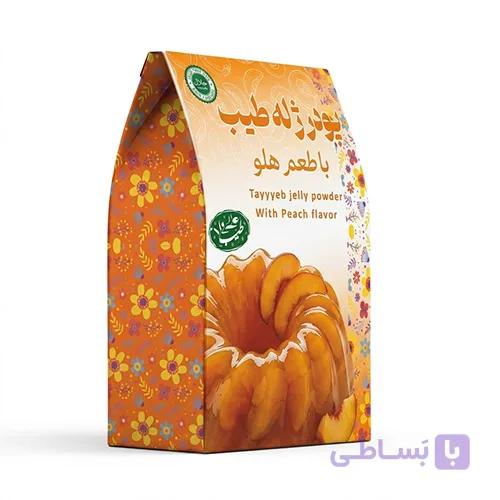 دسر لطیف با پودر ژله هلو