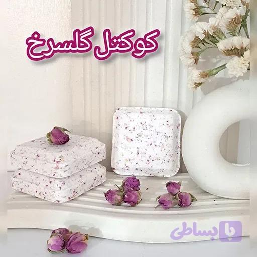 کوکتل پدیکور گل محمدی