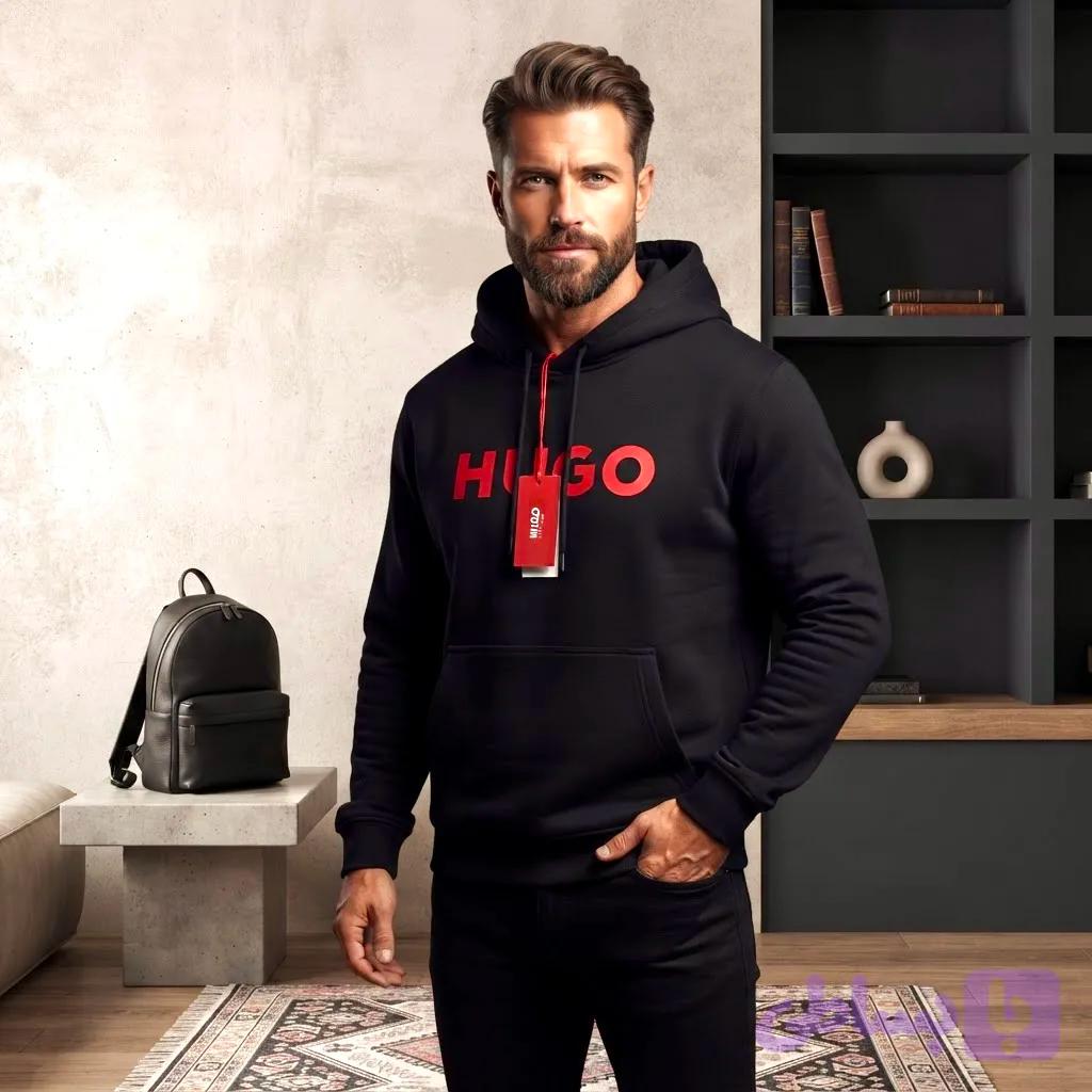 هودی مردانه HUGO جنس سه نخ تو کرکی وارداتی