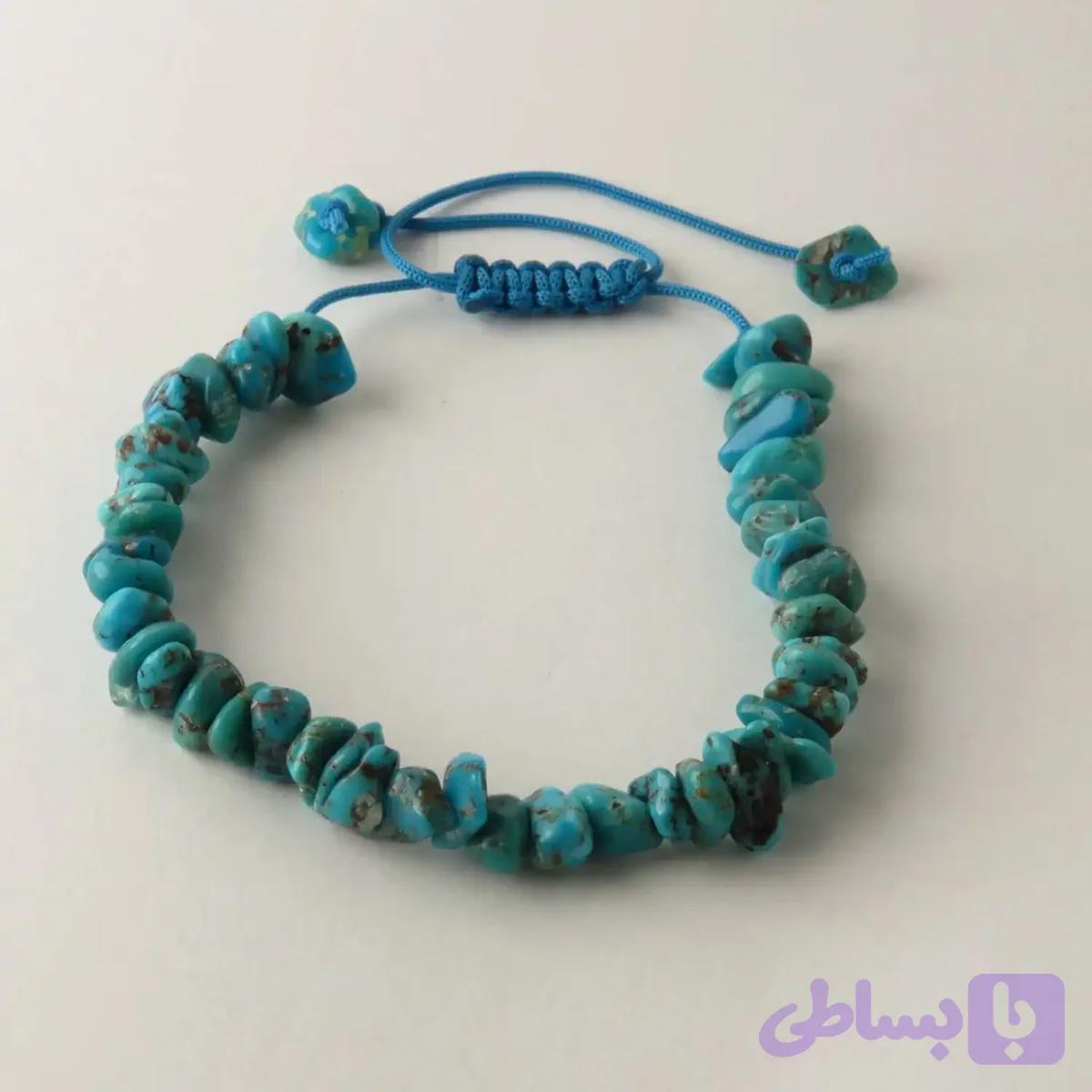 دستبند فیروزه نیشابوری چیپسی — تصویر 1