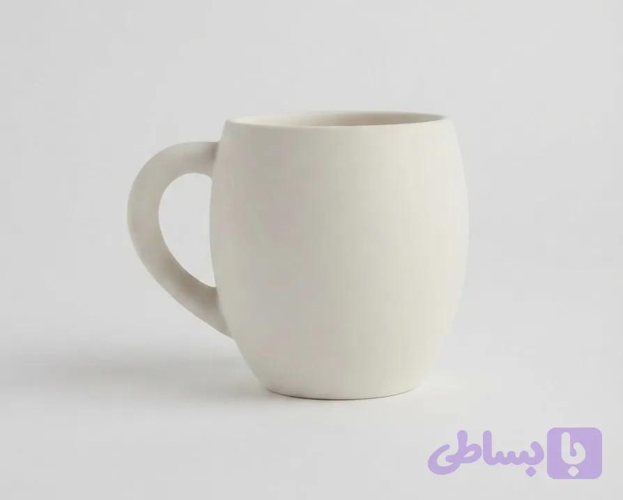 بیسکویت ماگ خمره ای (بیسکوییت لیوان) مناسب برای نقاشی زیرلعابی و میناکاری — تصویر 1