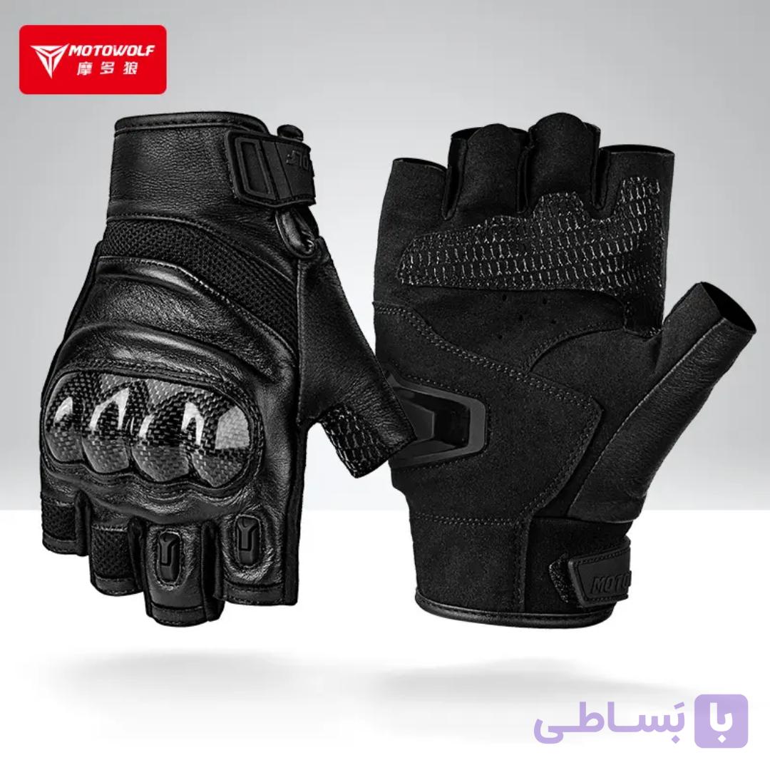 دستکش چرم تابستانه موتوولف 0327B