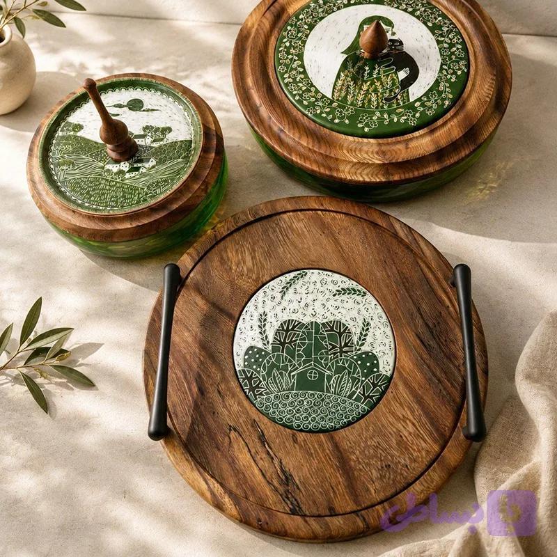 سینی چوب سرامیک