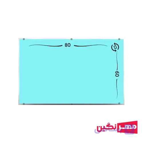تخته وایت برد شیشه ای (گلس برد) دیواری ۸۰×۱۲۰ — تصویر 1