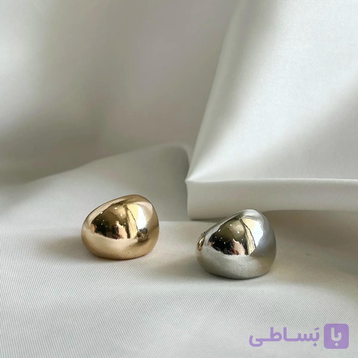 انگشتر فشن گوی مسترکوالیتی رنگ ثابت ضد حساسیت استیل  (تنوع در اسلاید)