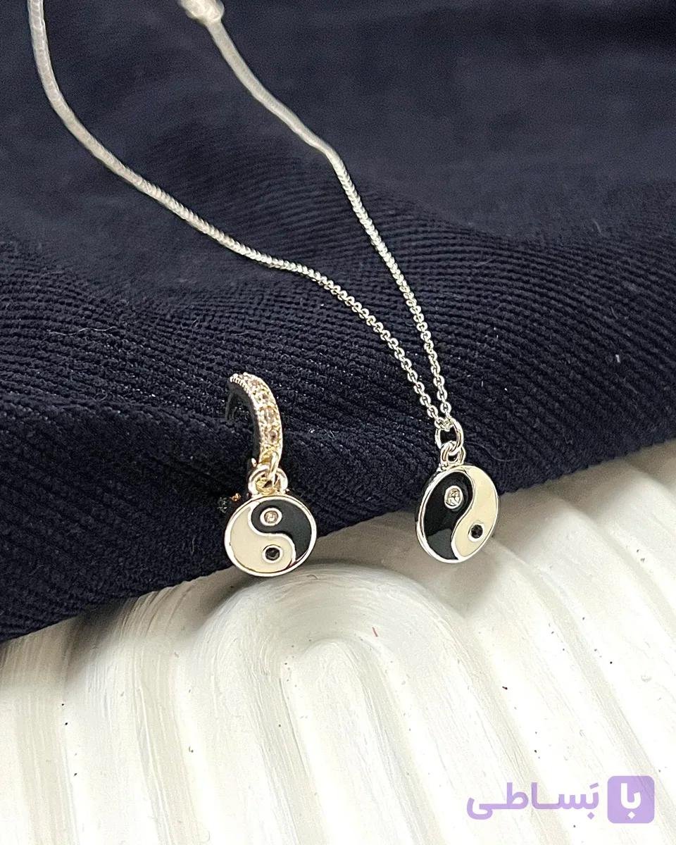 نیم ست وارداتی هایکوالیتی طرحyin and yang ضد حساسیت