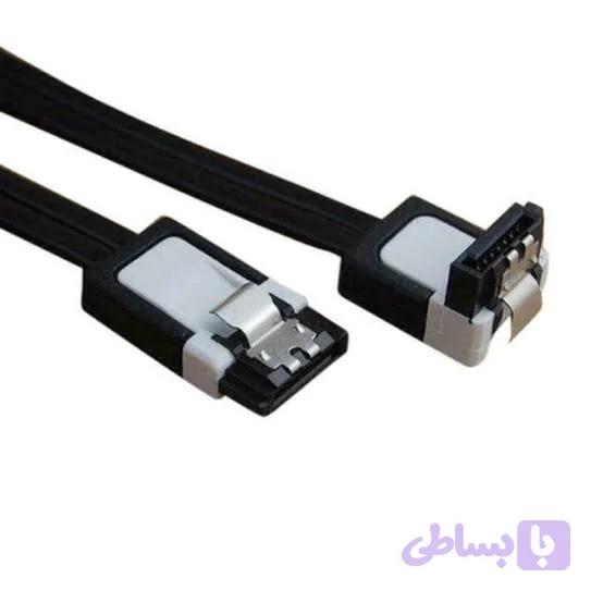 کابل دیتا ساتا 3 6G قفل دار مشکی