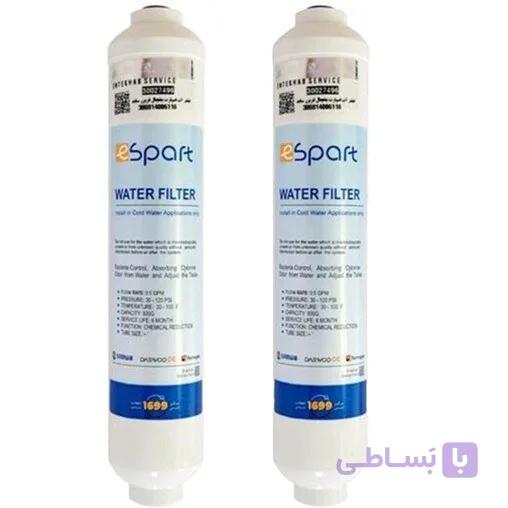 فیلتر تصفیه اب یخچال ساید بای ساید اسنوا و دوو شرکتی اسپارت بسته2عددی