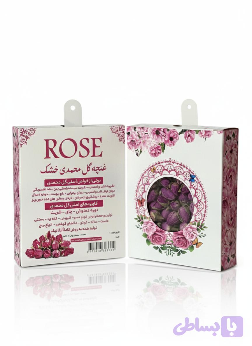 غنچه گل محمدی بسته بندی