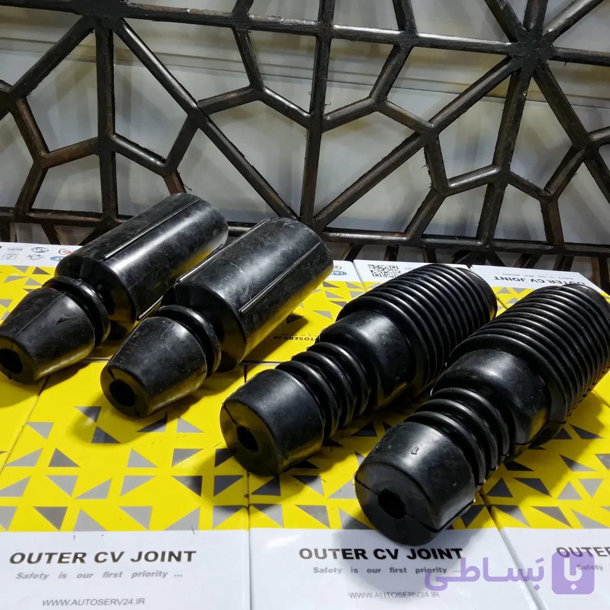 4چهار (بدون واسطه) گردگیر کمک پراید تیبا ساینا کوییک (2 جلو + 2 عقب) با ضمانت شرکتی کیفیت عالی100% (مستقیم) — تصویر 1
