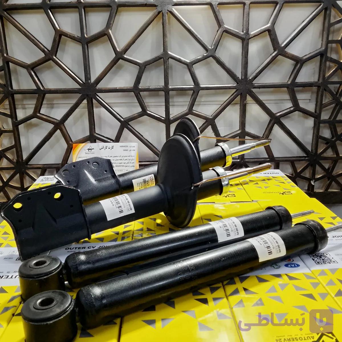 4 چهار کمک فنر ال نود L90 (2 جلو + 2 عقب) Foolad sanat بدون واسطه گارانتی طلایی — تصویر 1