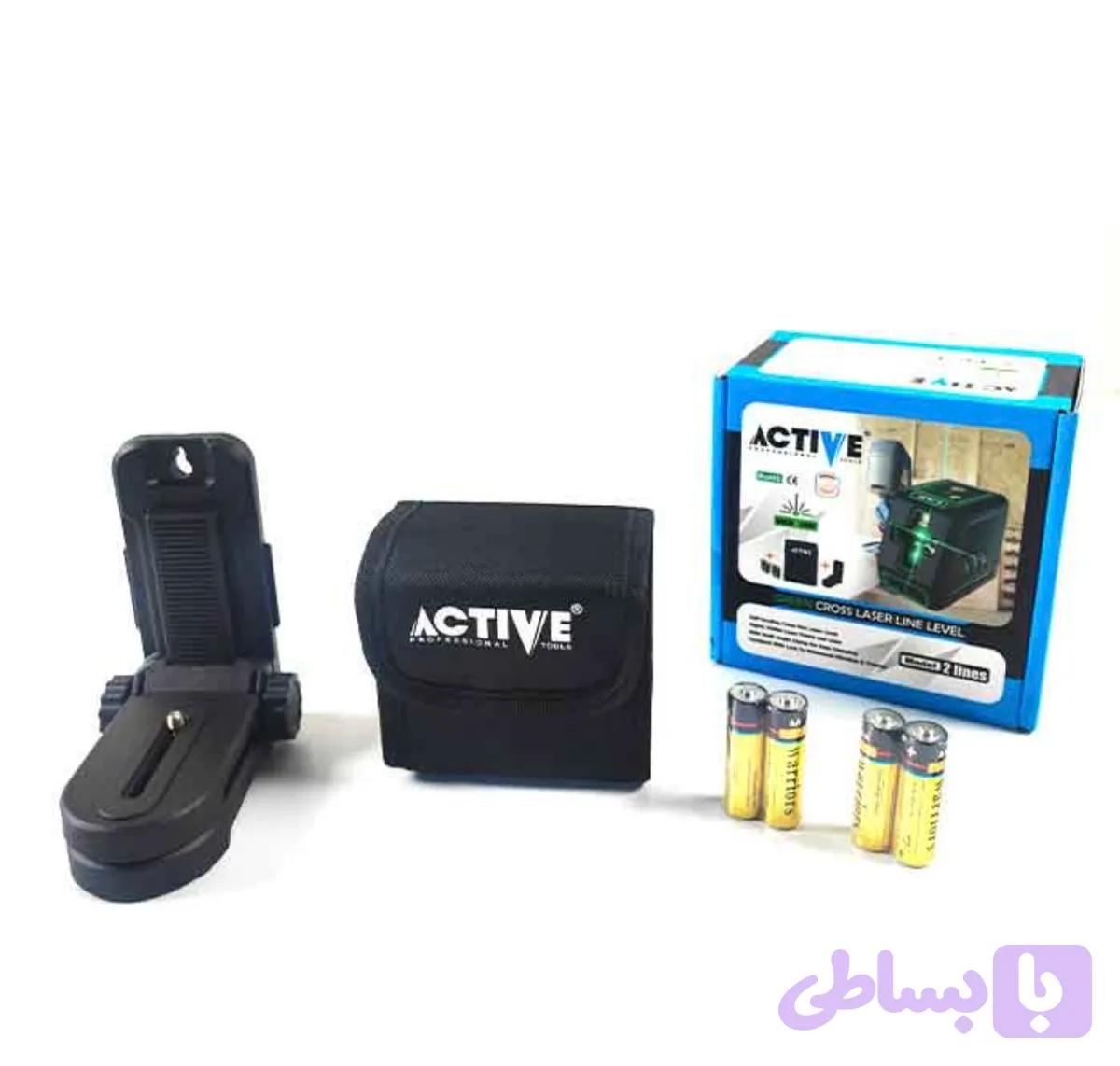 تراز لیزری دو خط نور سبز اکتیو ACTIVE مدل AC-6802G