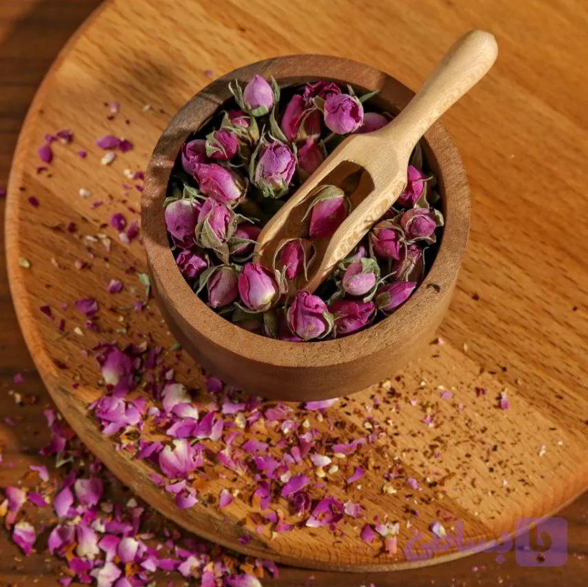 غنچه گل محمدی لاله زار 40 گرمی
