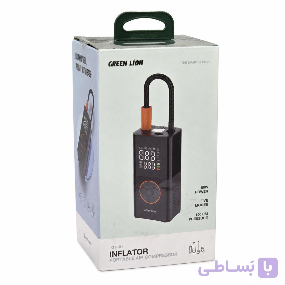 کمپرسور باد قابل حمل گرین لاین GTI-01 گرین Green Lion GTI-01 Inflator