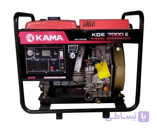 موتور برق دیزلی کاما 5 کیلووات مدل KDE7000E استارتی (اورجینال) 5.5 کیلوات