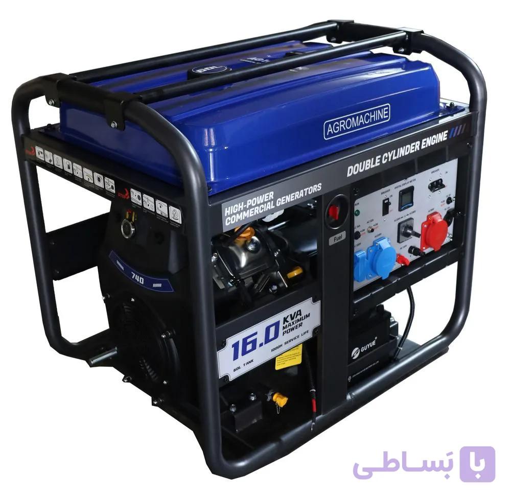 موتور برق بنزینی 13 کیلووات تک فاز و سه فاز اگرو مدل AG16000EDG استارتی (قیمت به روز میباشد)