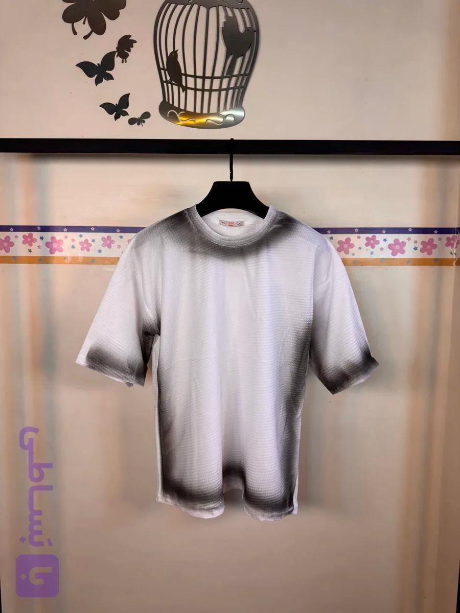 تیشرت مراکشی چاپ پیستوله آستین کوتاه سایز بزرگ