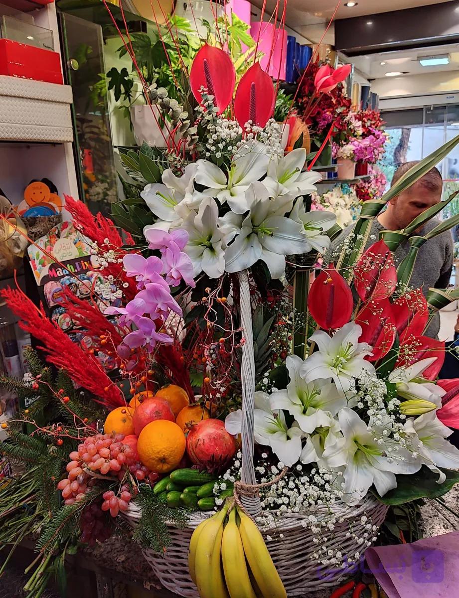 سبد گل یلدا کد 01