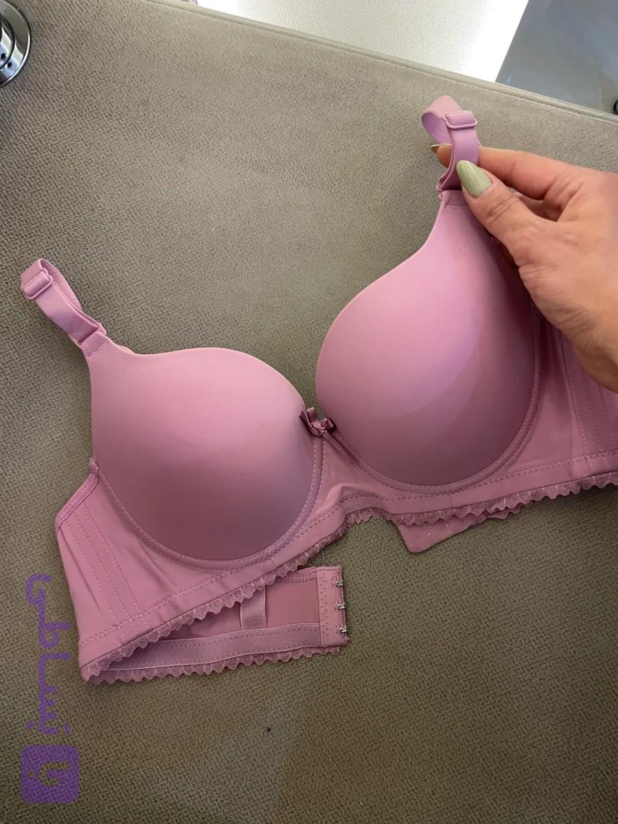 سوتین زنانه تک کاپ نازک فنر دار صورتی
