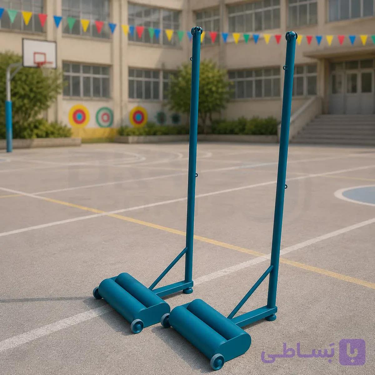 پایه بدمینتون متحرک | پایه تور بدمینتون — تصویر 1