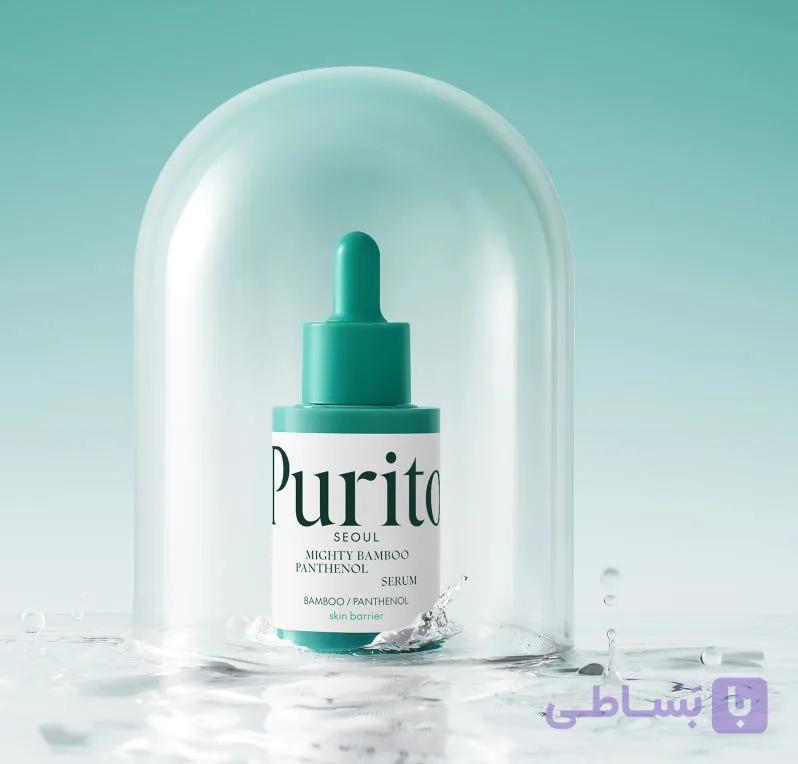 سرم ترمیم کننده و تسکین دهنده بامبو پیوریتو Purito Mighty Bamboo Panthenol Serum 30ml