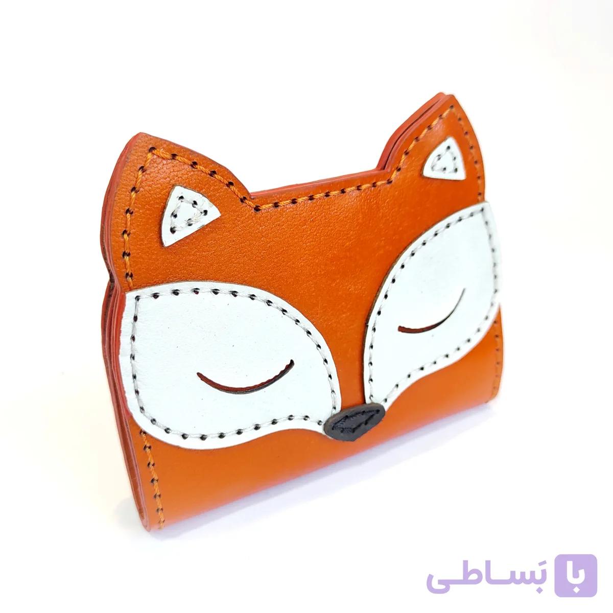 کیف پول کوچک چرمی دخترانه طرح روباه