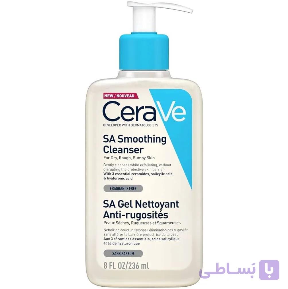 ژل شوینده پوست خشک و دهیدراته ضد جوش سراوی ( Cerave Sa Smoothing Cleanser )
