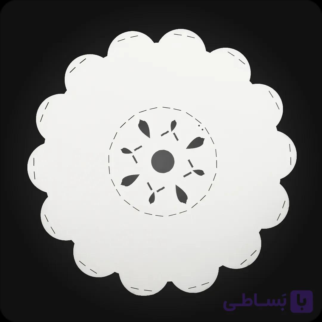 شاسی بک لایت خورشیدی طرح گل دوبل — تصویر 1