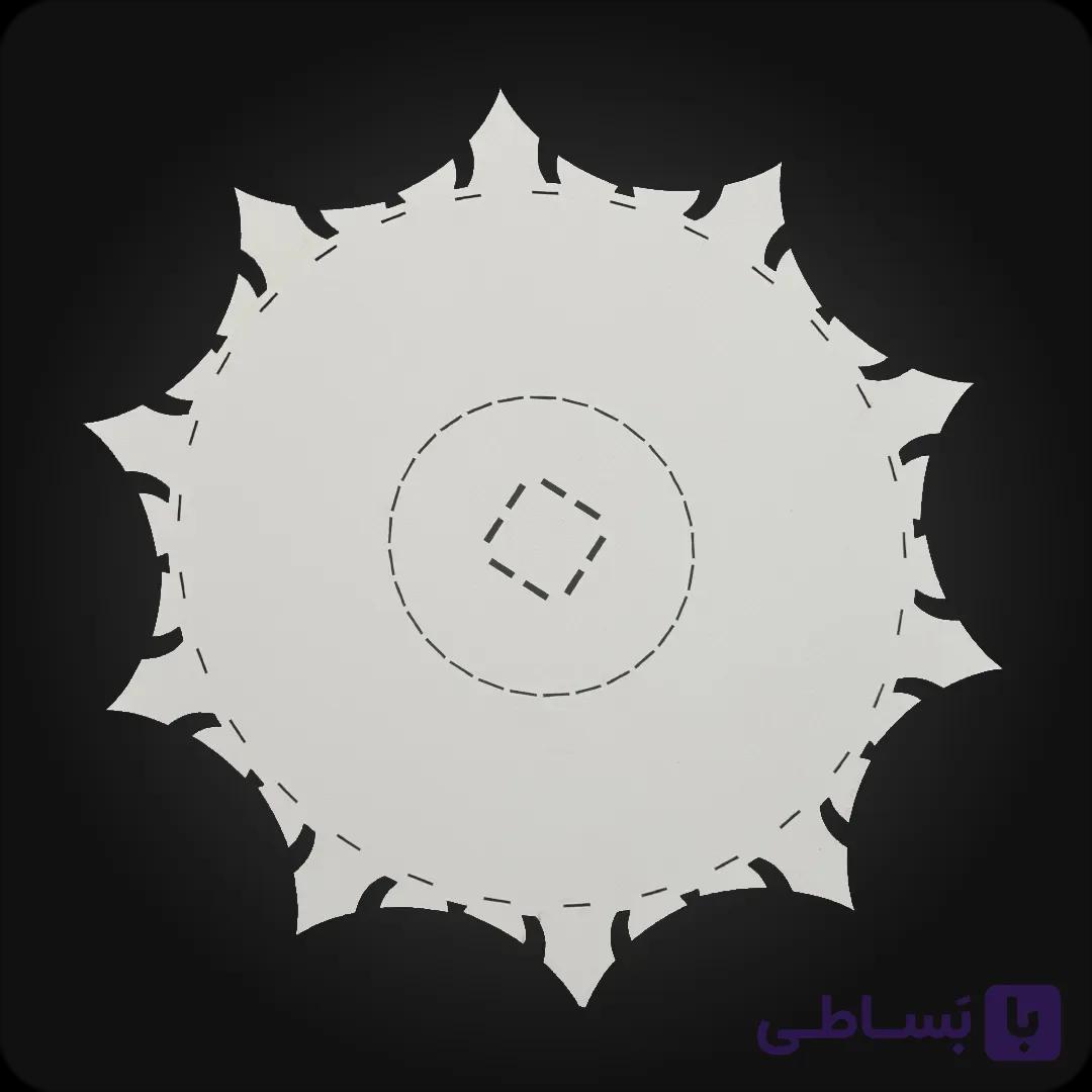 شاسی بک لایت خورشیدی طرح کریستال