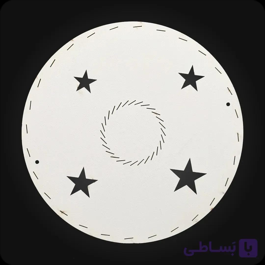 شاسی بک لایت خورشیدی طرح ستاره — تصویر 1