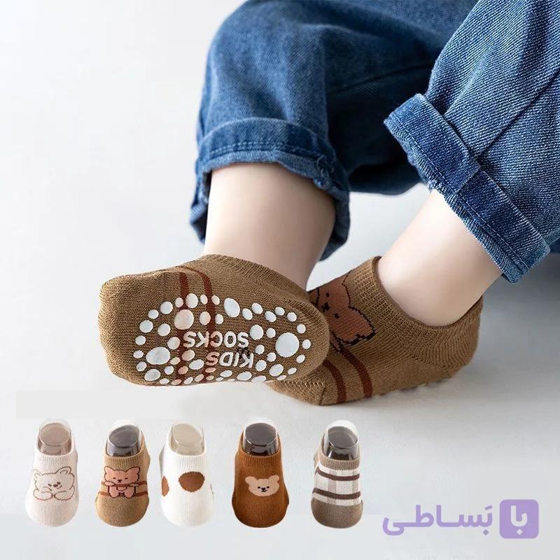 پاپوش نوزادی کف استپ دار (پک:10جفتی) — تصویر 1